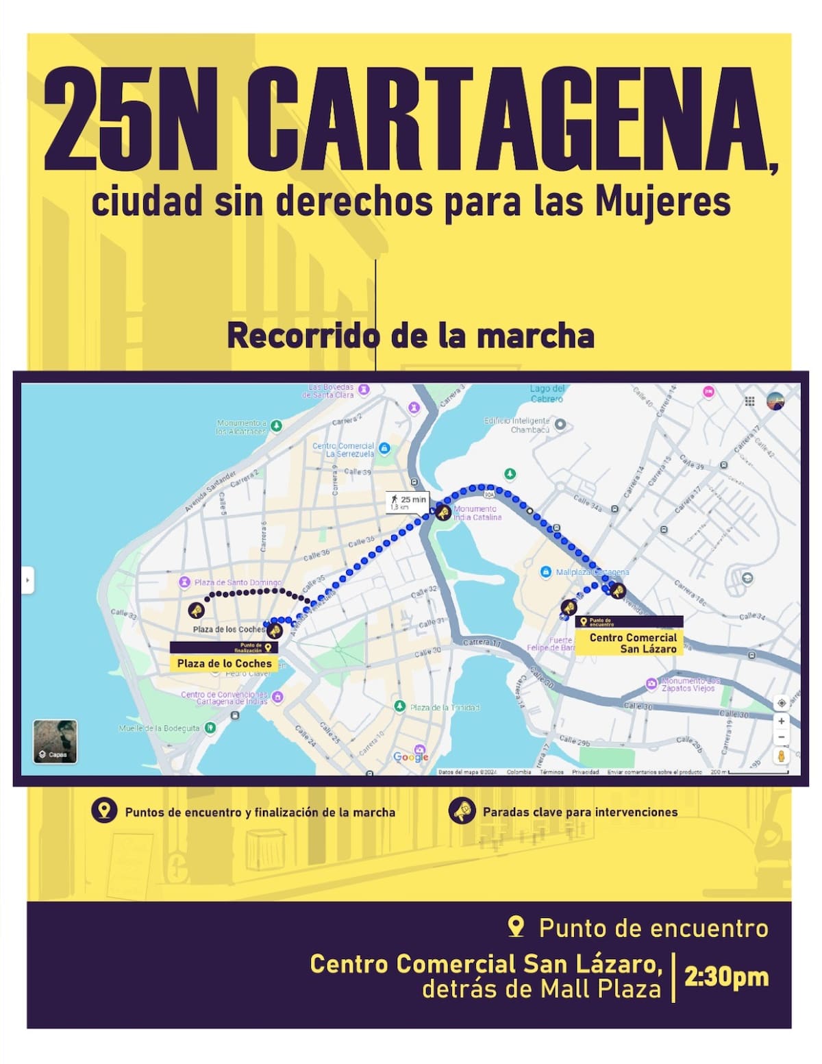 Convocatoria a la marcha. // Cortesía