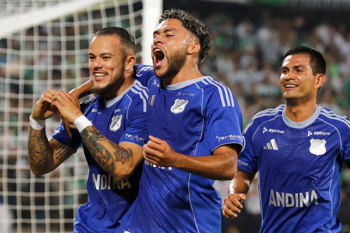 Millonarios eliminó a Atlético Nacional de la Copa Sudamericana. //EFE: STR