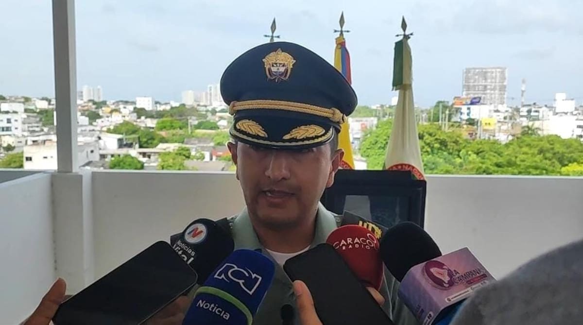 Coronel Alejandro Reyes Ramírez, comandante de la Policía del departamento de Bolívar.