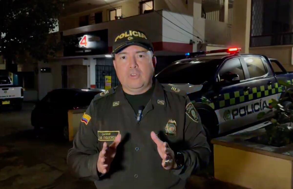 Coronel Dave Figueroa, Comandante Operativo de la Policía Metropolitana de Barranquilla.//Cortesía.