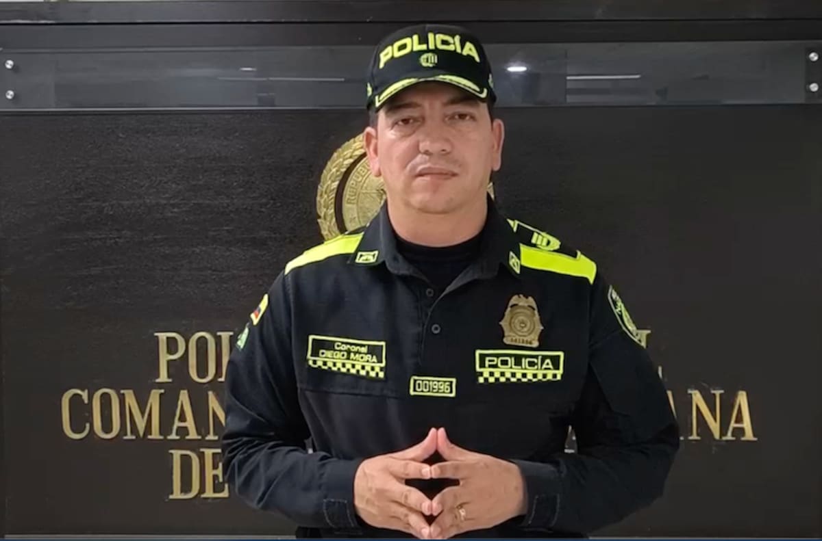 Coronel Diego Edixon Mora Muñoz, subcomandante de la Policía Metropolitana de Barranquilla.//Cortesía Policía Mebar.