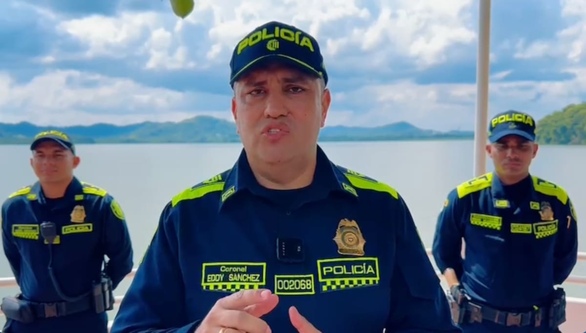 Coronel Eddy Javier Sánchez Sandoval, comandante del Departamento de Policía Atlántico.//Cortesía Policía Atlántico.