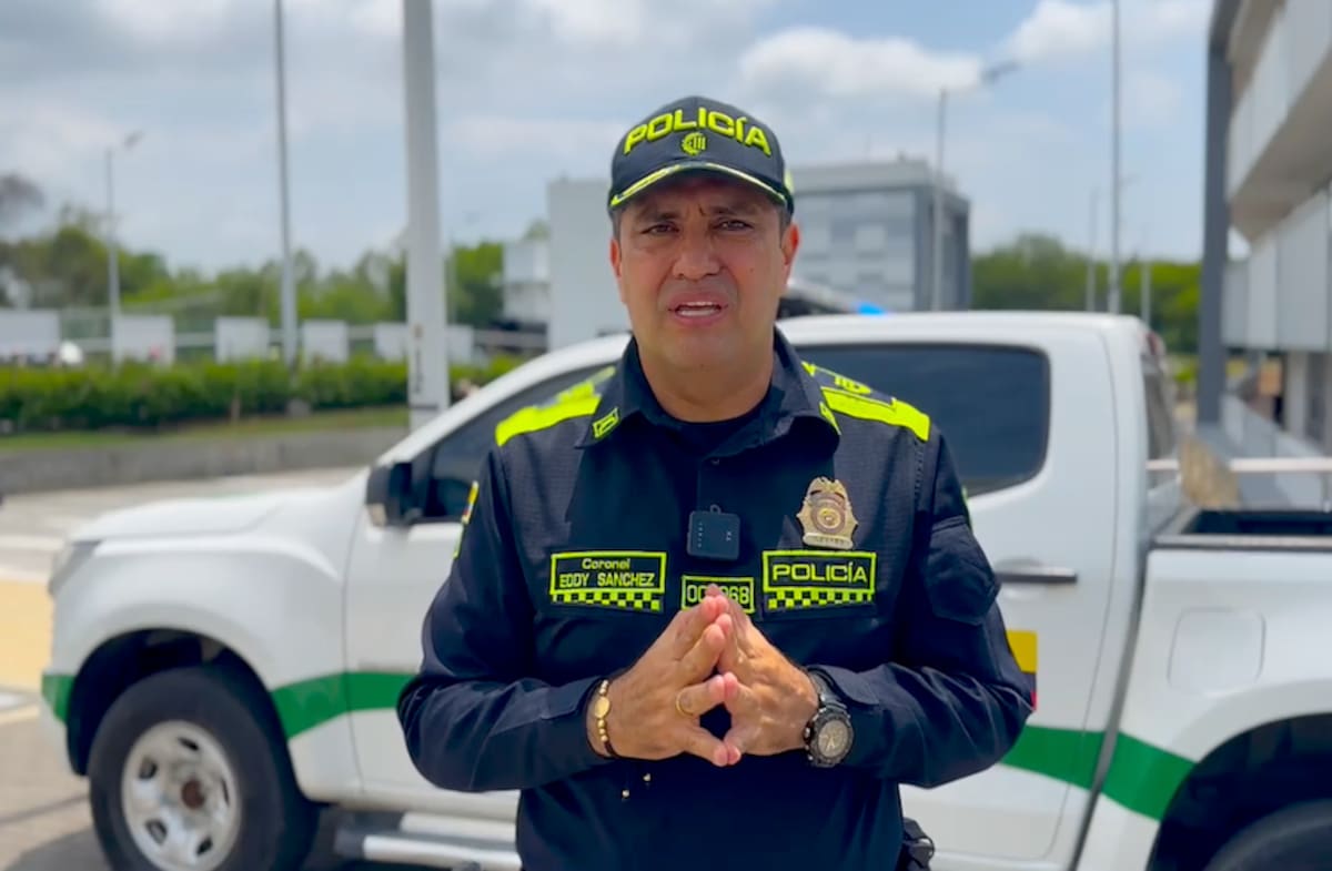 Coronel Eddy Javier Sánchez Sandoval, comandante del Departamento de Policía Atlántico.//Cortesía Policía Atlántico.
