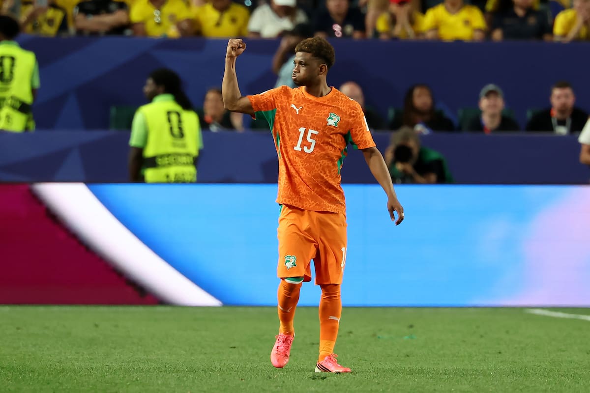 El marfileño Amad Diallo fue el héroe de Costa de Marfil por su gol en la victoria contra Ecuador. //Foto, EFE: Sebastiao Moreira