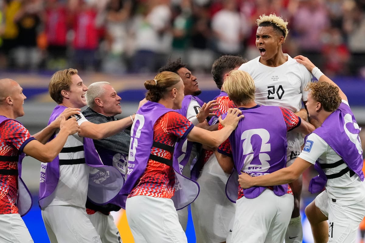 El noruego Antonio Nusa (20) marcó un golazo para poner en ventaja a su selección ante Costa de Marfil en el Mundial. //Foto, AP: Tony Gutierrez