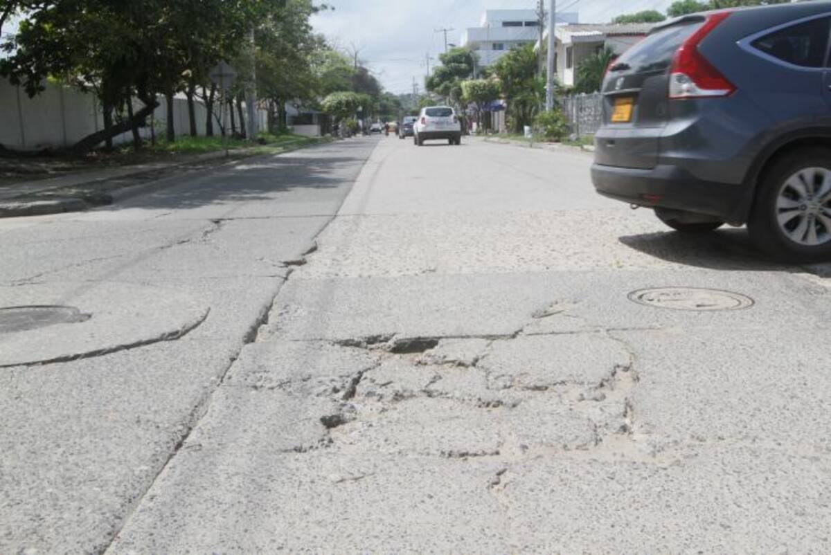LA rehabilitación será en la Calle 70, vía principal de Crespo que une la Avenida Santander con la Vía del Mar. Archivo