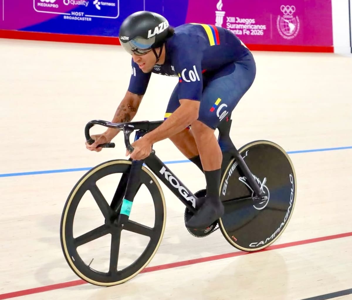 Cristian Ortega Fontalvo, por Colombia en el Campeonato Mundial de Ciclismo de Pista, en Shanghái, China.//Cortesía DCGDA.