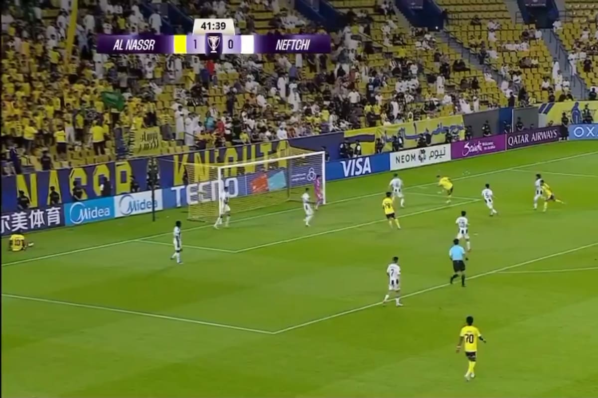 Video: Cristiano Ronaldo marcó gol en la Champions de Asia y está más cerca de los 1.000