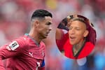 ¿Sí lo saludó? El encuentro de Cristiano Ronaldo con La Liendra que enciende las redes