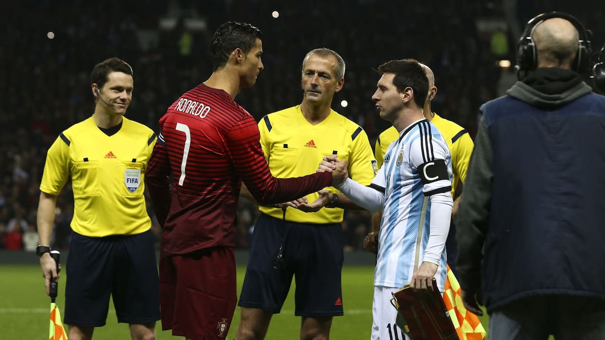 Cristiano Ronaldo y Lionel Messi jugarán su último Mundial con Portugal y Argentina. //Foto, EFE: JOSE SENA GOULAO
