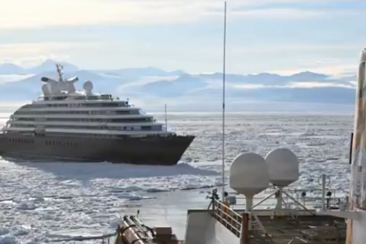 Video: El rompehielos más potente del mundo rescata crucero de lujo en la Antártida