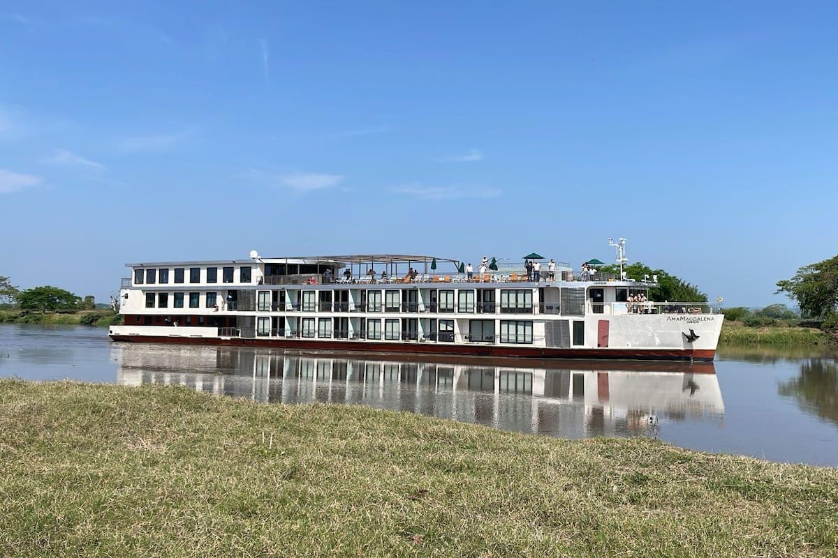 Así navega el crucero AmaMagdalena: va por Mahates