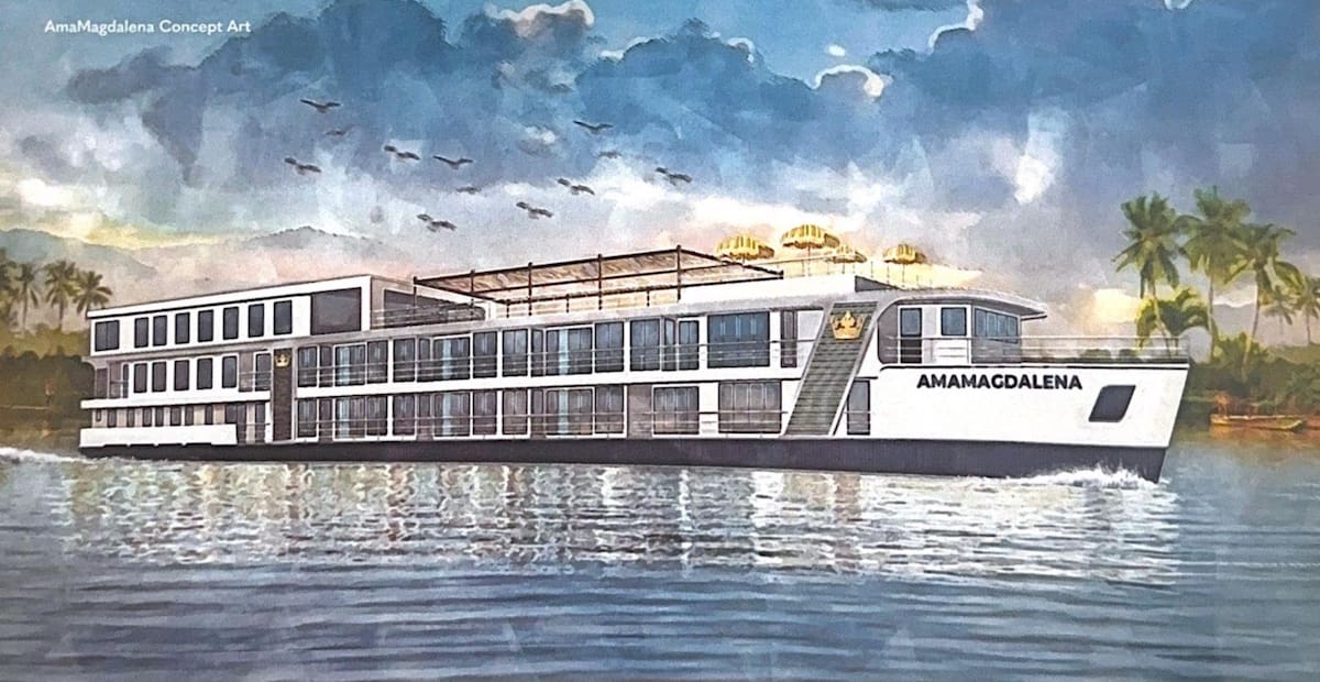 AmaMagdalena, uno de los cruceros que navegará por el río Magdalena. // Cortesía.