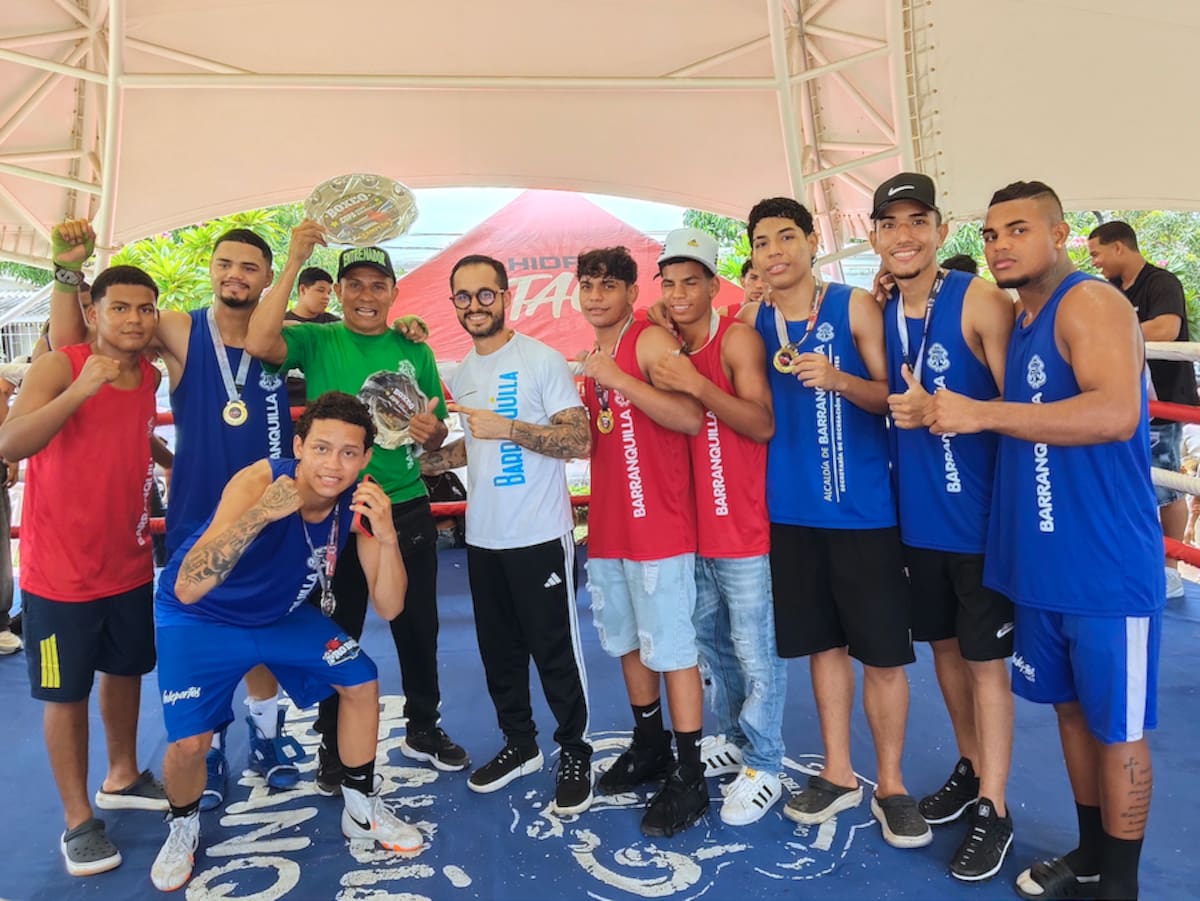 El Club Ángel Príolo ha alcanzado el título por equipos en la II Copa Talento Barranquilla de Boxeo Olímpico.//Cortesía Alcaldía de Barranquilla.