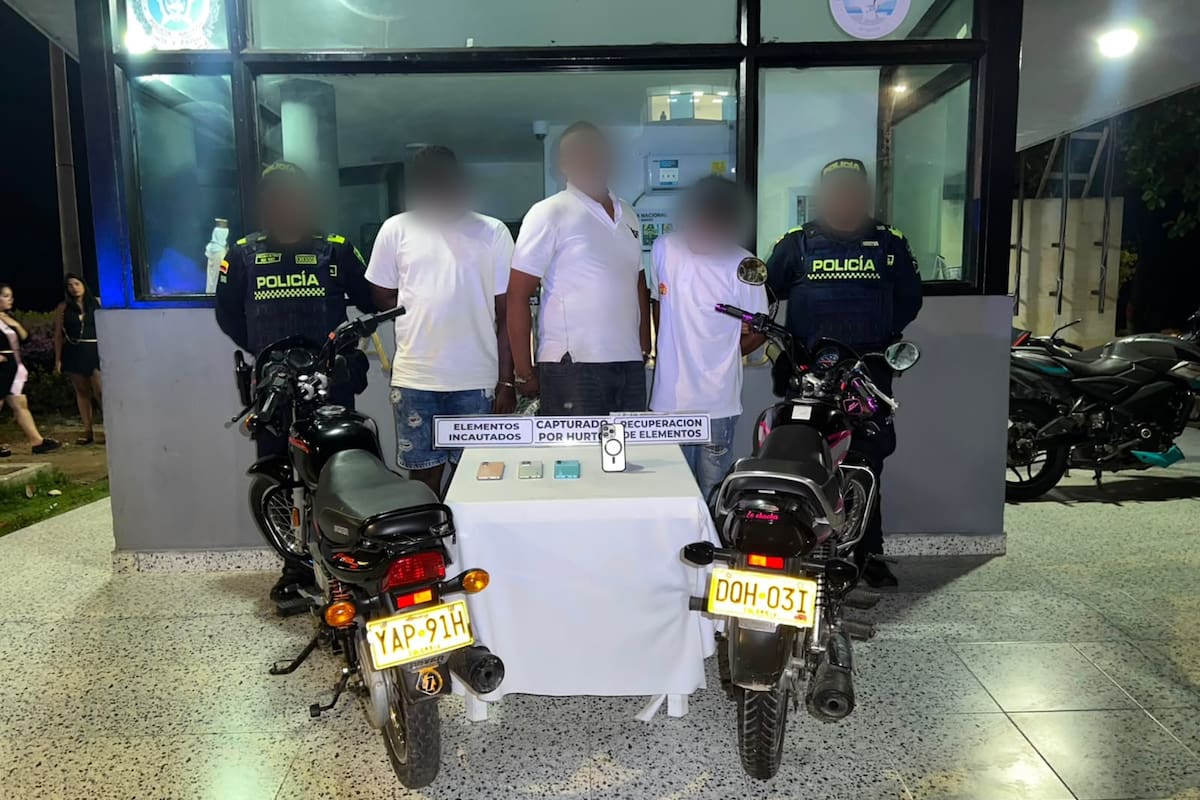 4 capturados por hurtos a turistas en Cartagena: recuperaron joyas y celulares