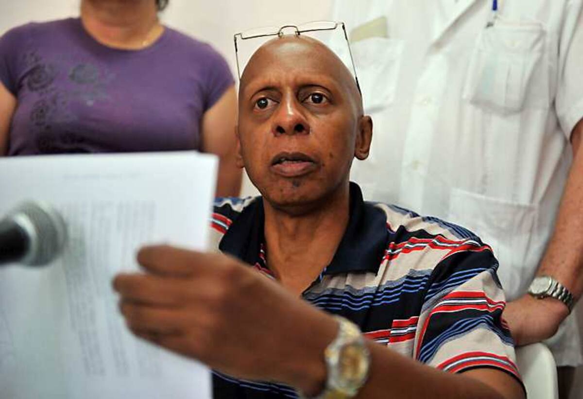 Guillermo Fariñas, disidente cubano. Archivo
