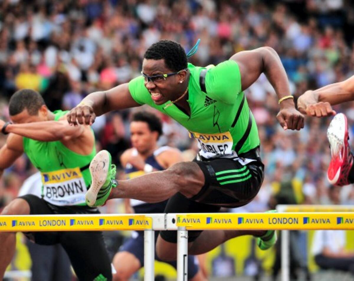 Dayron Robles impuso su clase en los 110 metros vallas en Londres. AFP