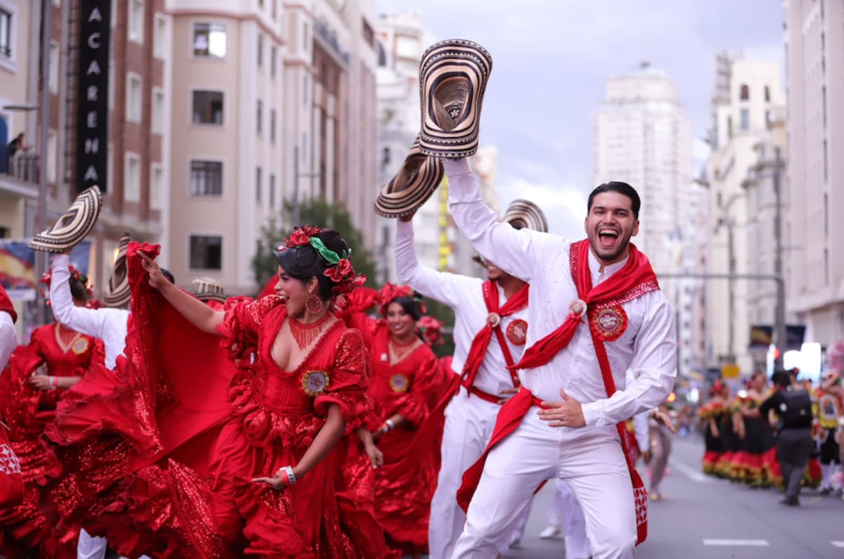 Cumbiamba La Gigantona, también estuvo presente en la Gran Cabalgata de la Hispanidad celebrada en Madrid, España, en representación del Carnaval de Barranquilla.//Cortesía Alcaldía de Barranquilla.