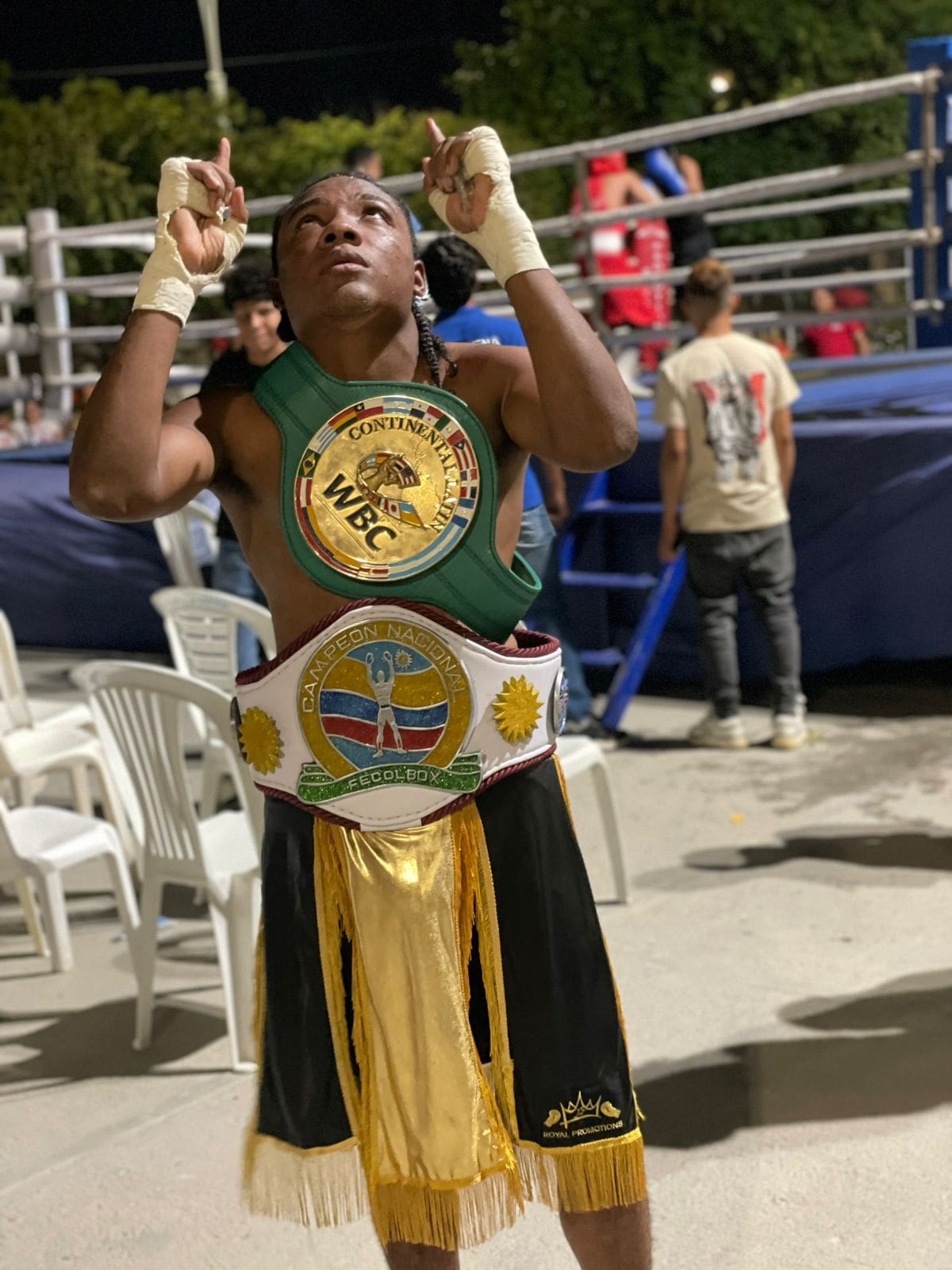 Dago Valdez, nuevo campeón latinoamericano de boxeo.//CORTESÍA