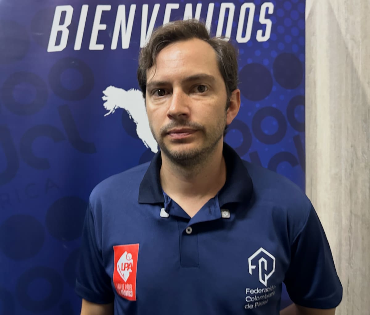 Daniel Bernal, presidente de la Federación Colombiana de Pádel.//El Universal.
