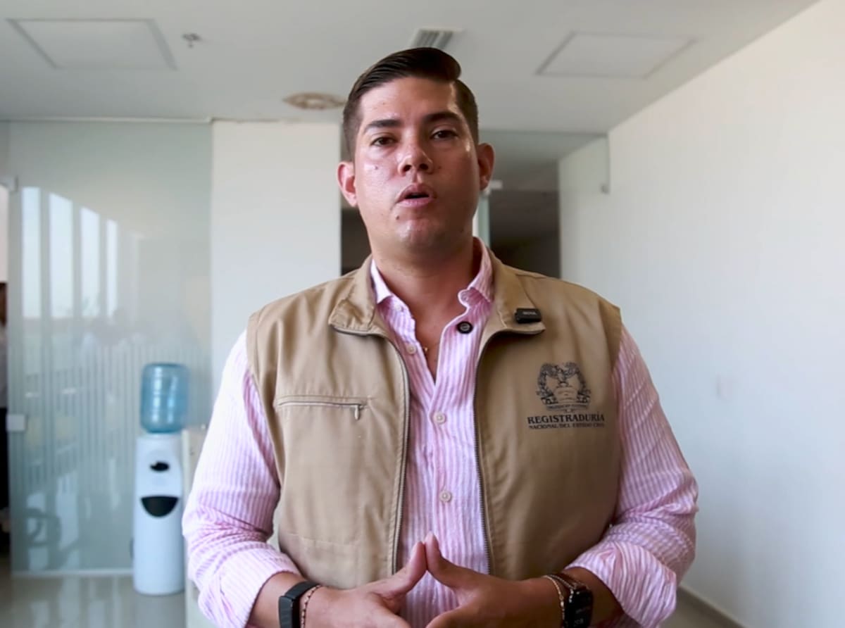 Daniel David Barrios Mogollón, delegado del registrador nacional en el departamento del Atlántico.//Cortesía Gobernación del Atlántico.