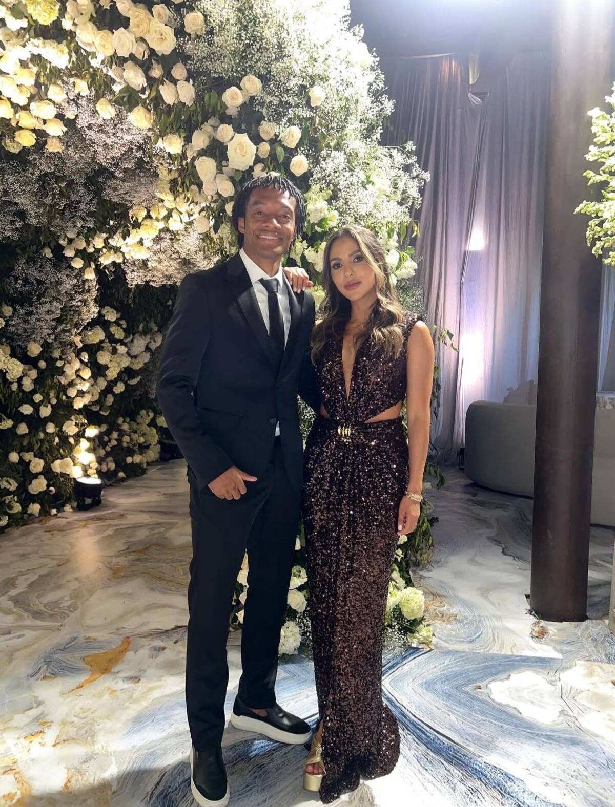 Juan Guillermo Cuadrado y su esposa Melissa Botero. //Foto: Instagram