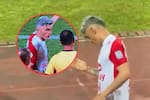 Lanzan objeto y lastiman a Daniel Torres en el partido entre DIM y Santa Fe: video es viral