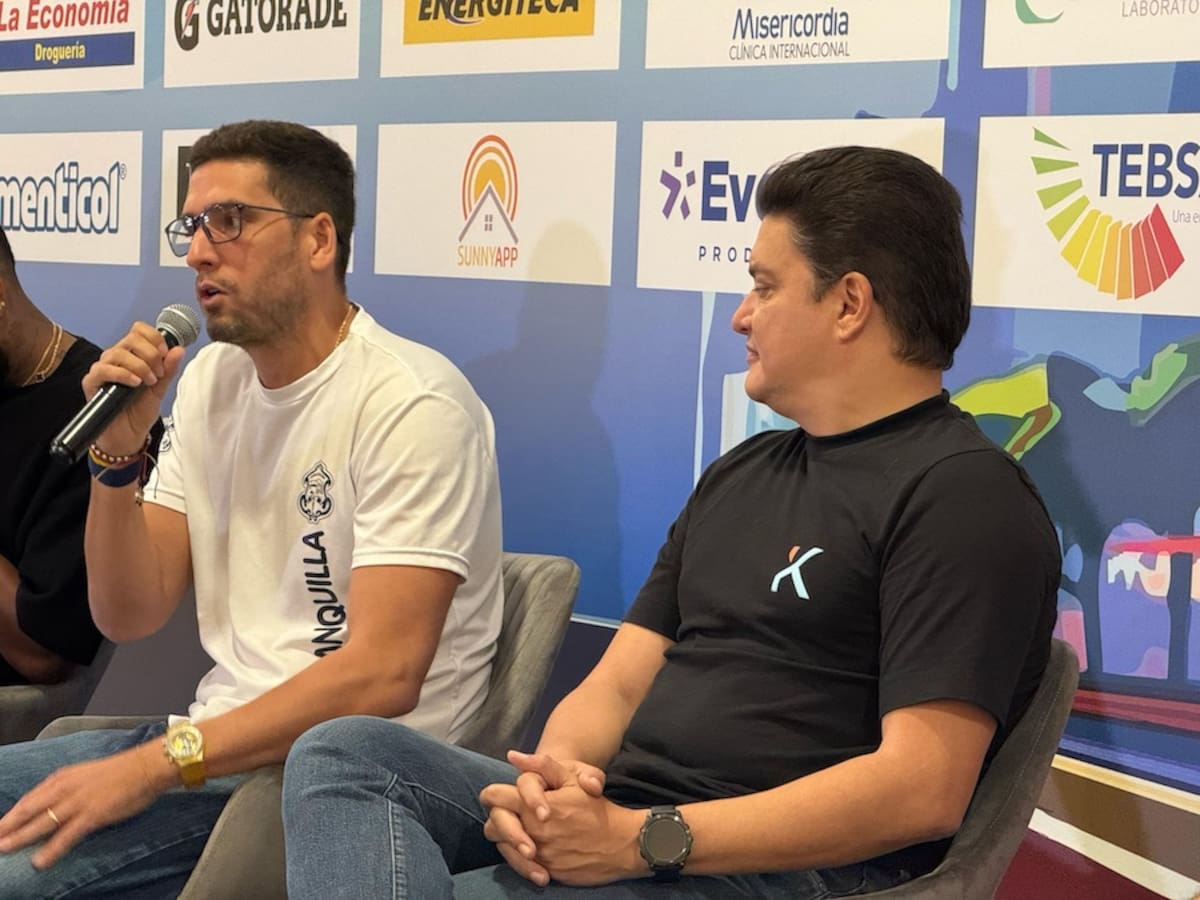 Daniel Trujillo, secretario Distrital de Deportes, dando a conocer aspectos de la Maratón de Barranquilla que se correrá este domingo 23 de marzo.//Cortesía.
