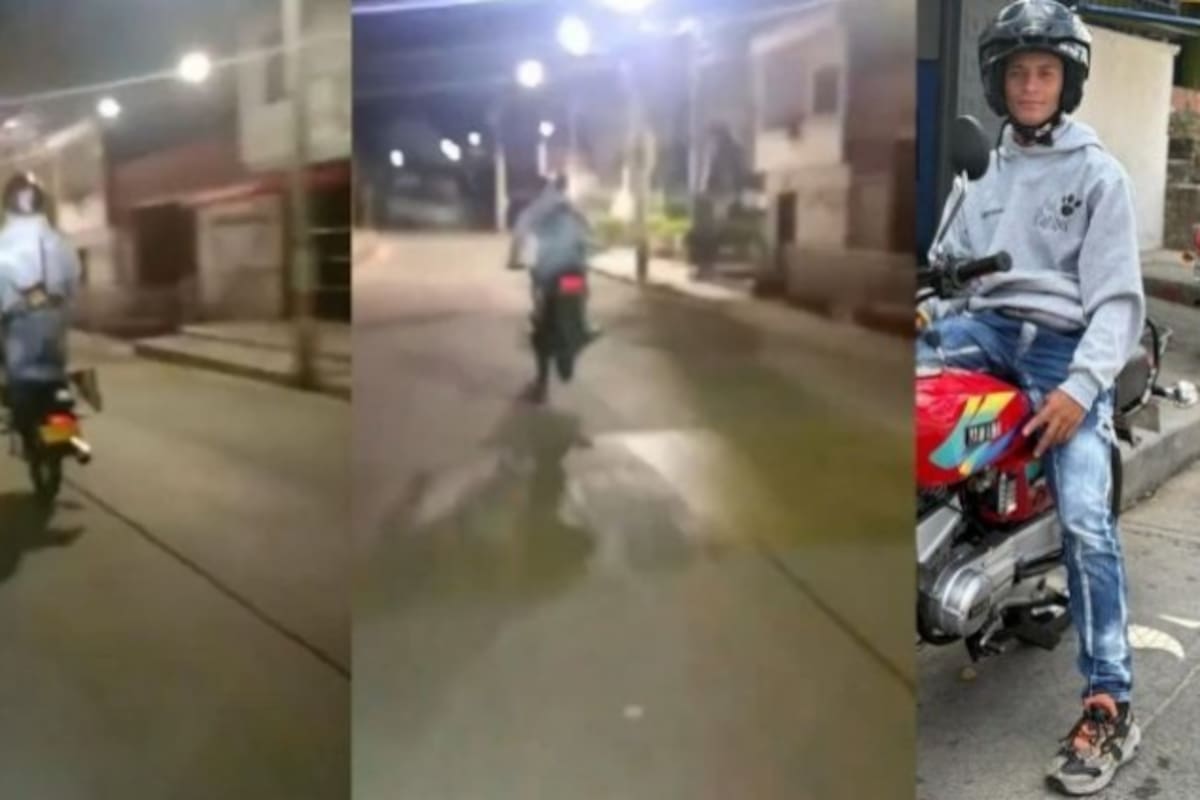 Danilo Larez murió haciendo maniobras en moto: no vio reductor de velocidad
