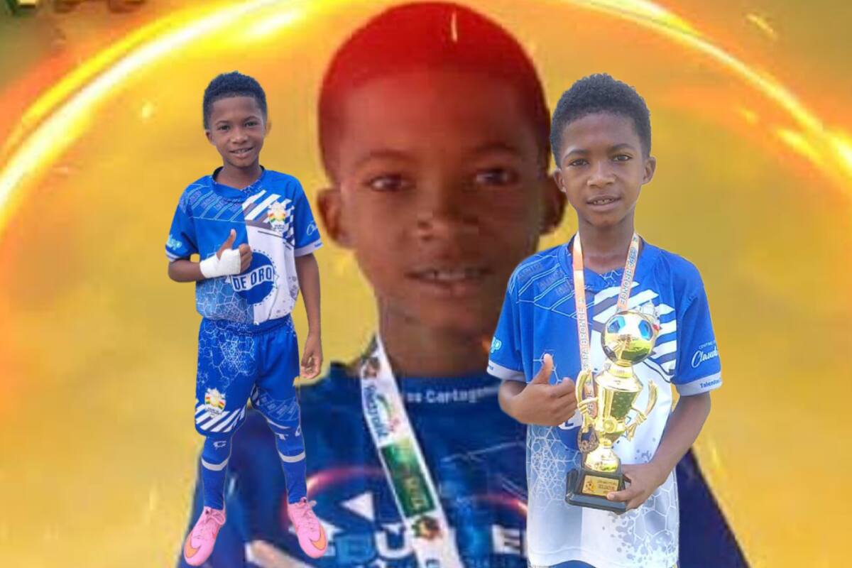 Dannier, el pequeño futbolista de Pasacaballos que sueña en grande