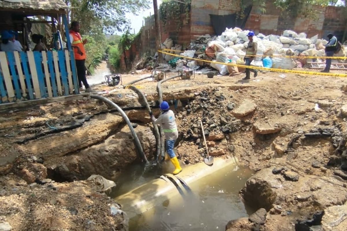 Estos son los barrios sin agua tras nuevo daño de tubería en Cartagena