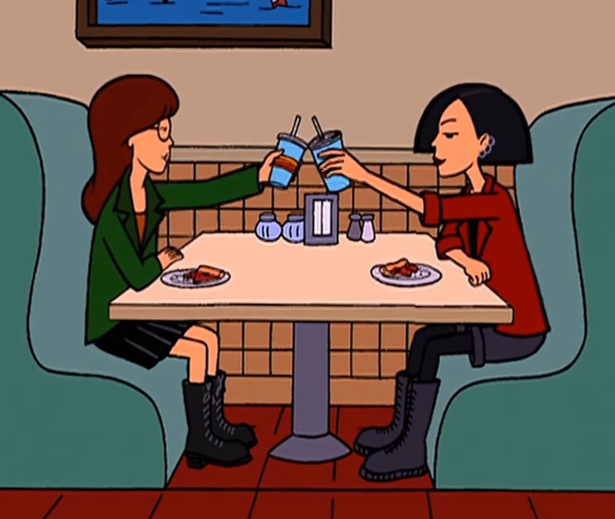 Daria y Jane celebran su futuro. //Foto: MTV Animation.