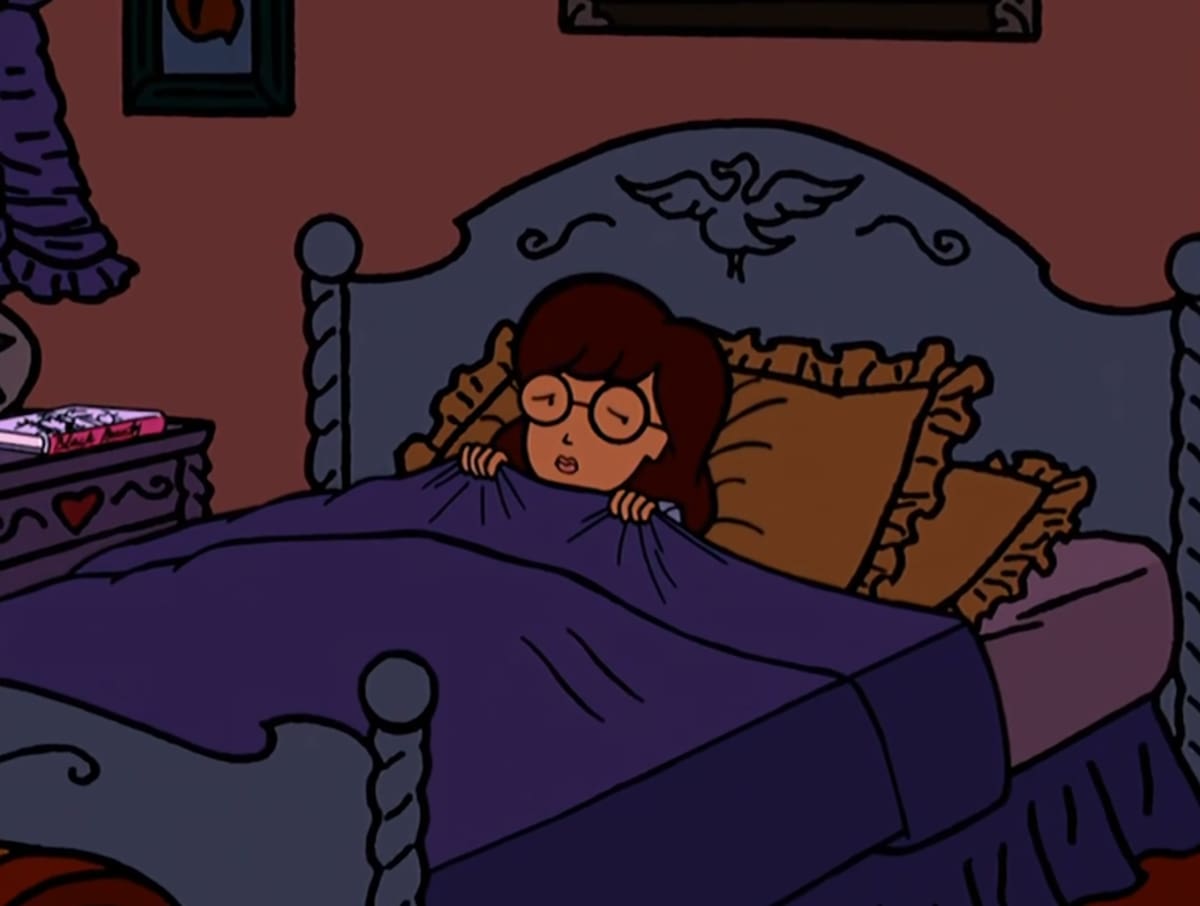 Daria, de niña, escucha a sus padres pelear desde su cuarto. //Foto: MTV Animation