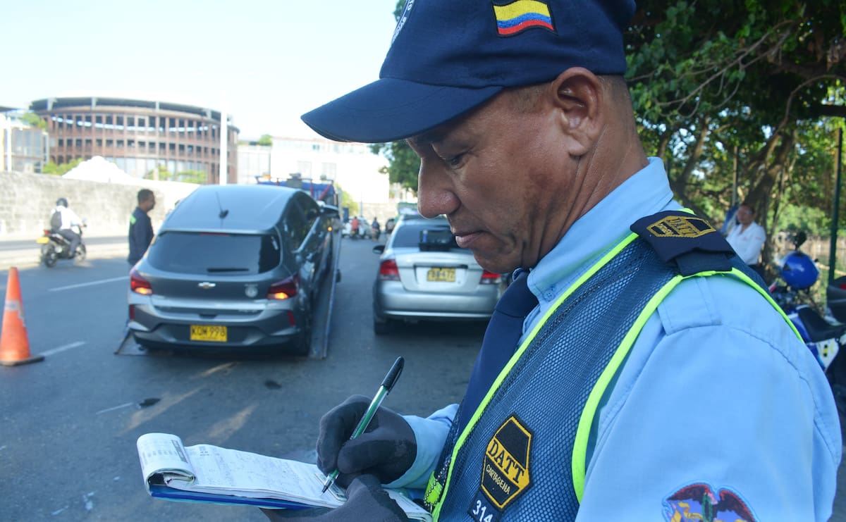 DATT reporta más de 20 multas y 5 vehículos inmovilizados en Cartagena.//Foto: cortesía