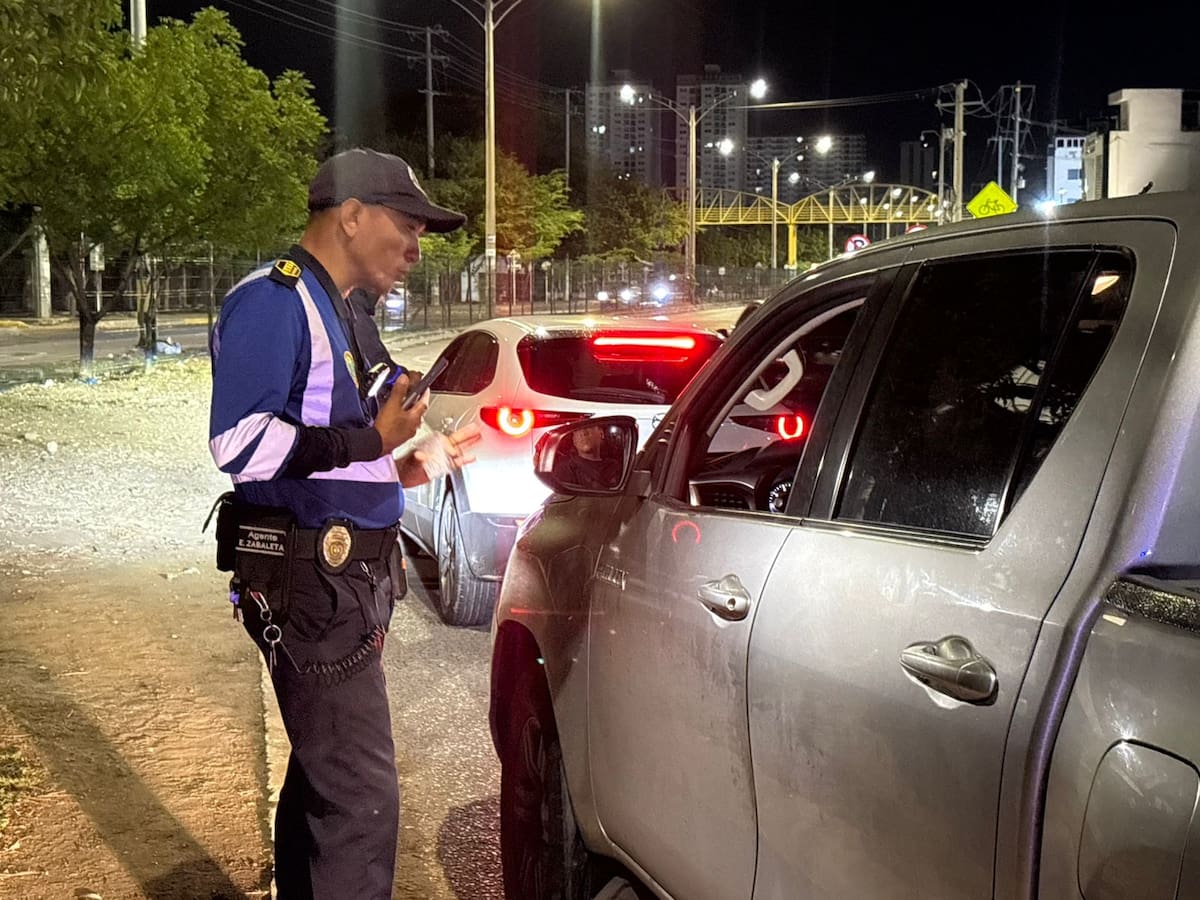 72 conductores fueron sorprendidos conduciendo en estado de embriaguez en el puente festivo en Cartagena. // Foto: Cortesía - Alcaldía de Cartagena.