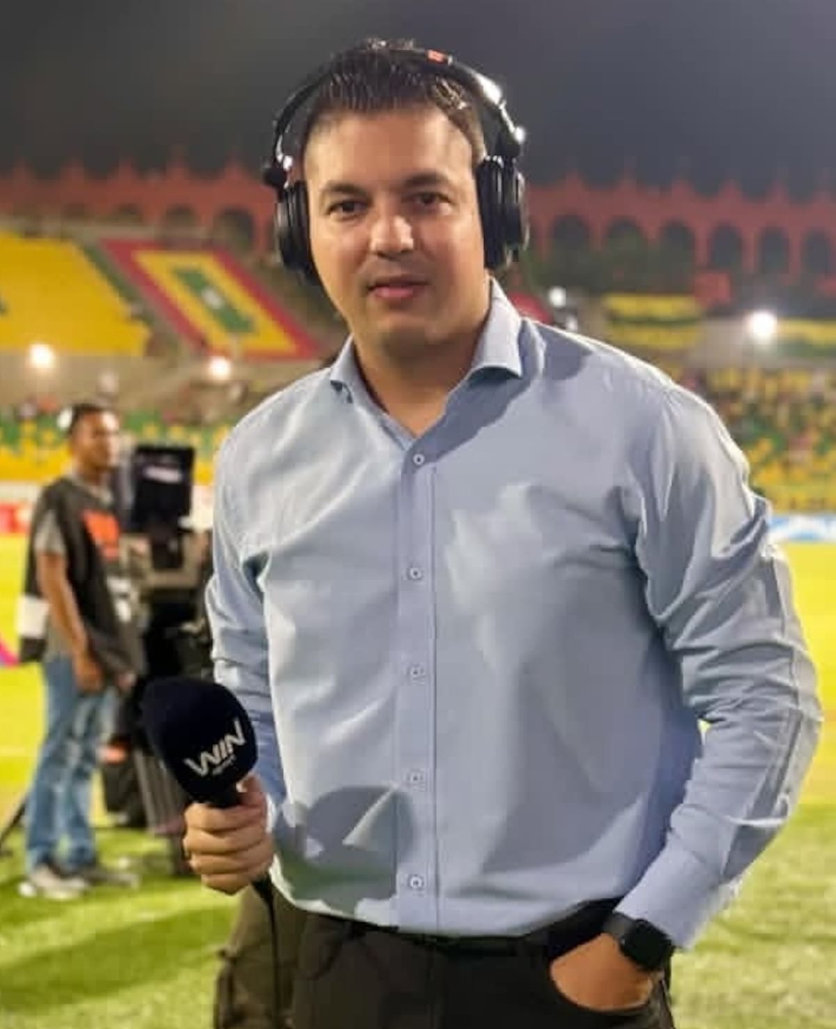 David Rojo se abre paso en el mundo del periodismo deportivo. //CORTESÍA