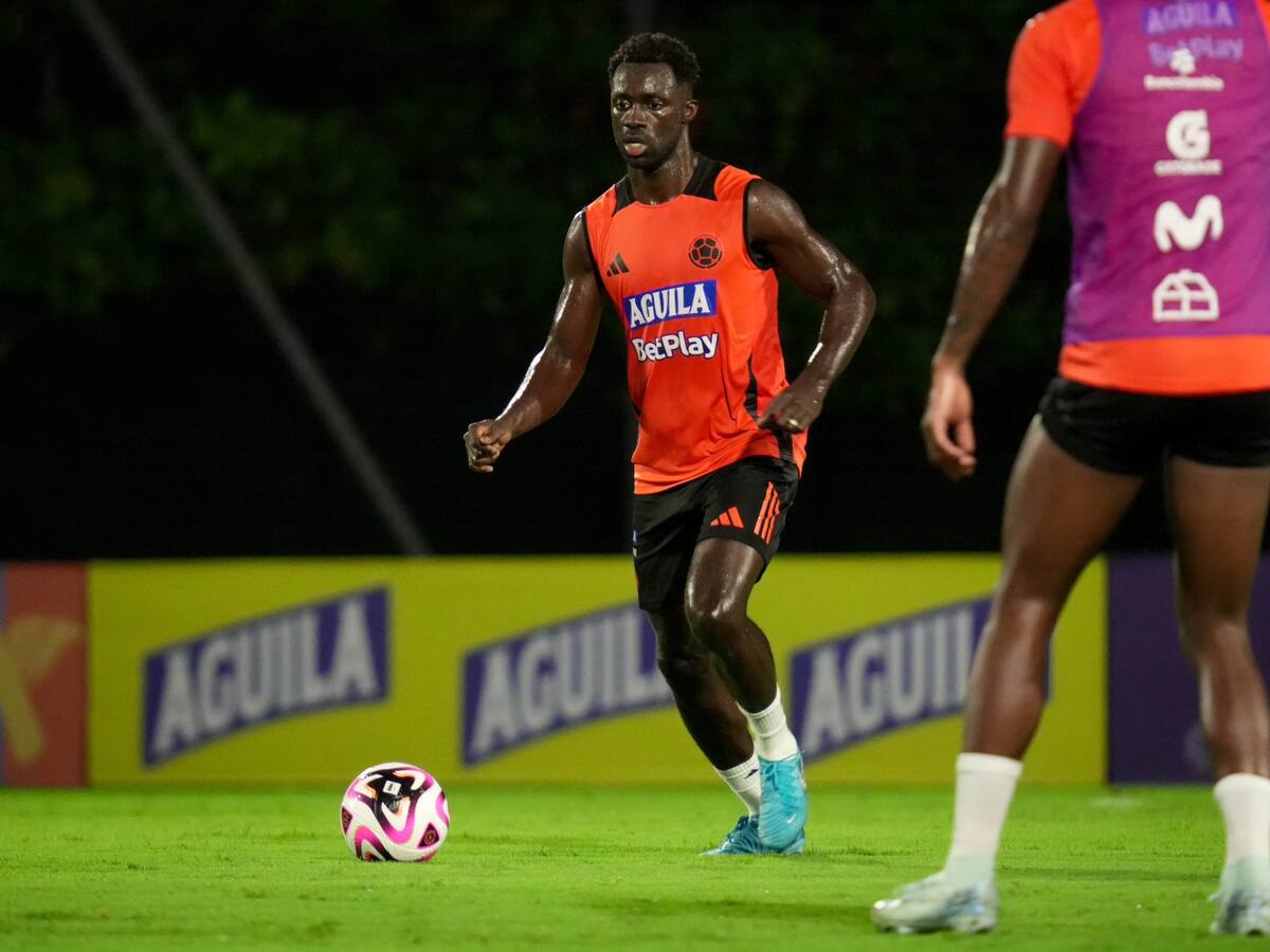 Davinson Sánchez, defensa de la Selección Colombia, reaparecería este martes frente al representativo de Chile en el Estadio Metropolitano.//Cortesía.