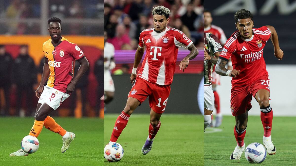 Davinson Sánchez, Luis Díaz y Richard Ríos estarán en la próxima UEFA Champions League. //El Universal y EFE