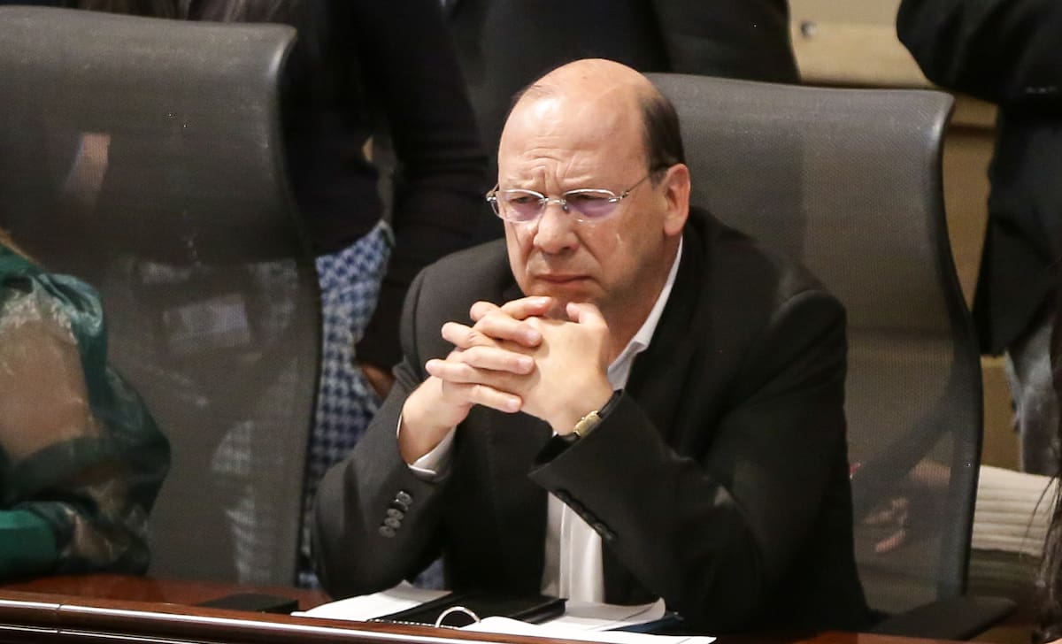 Aumenta el pulso por la reforma tributaria en medio de riesgo de hundirse. En la foto :Germán Ávila, ministro de Hacienda. // Foto: Colprensa - Catalina Olaya.