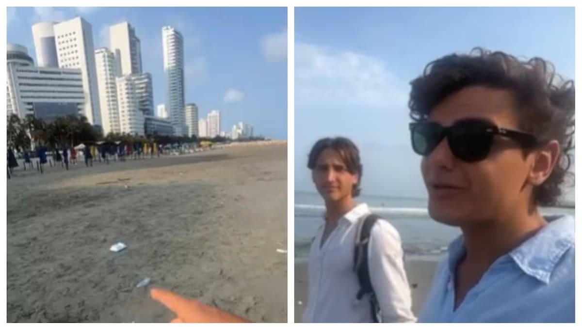 Decepción en Cartagena: Turistas argentinos critican las playas. Foto: Redes Sociales