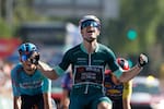 La euforia de Wout van Aert en la etapa de este domingo en la Vuelta a España