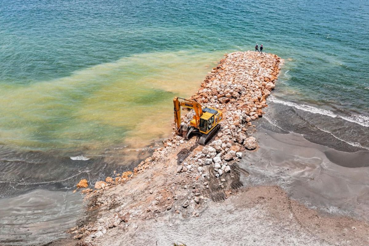 Defensa Costera: así avanzan las obras en estas playas de Cartagena