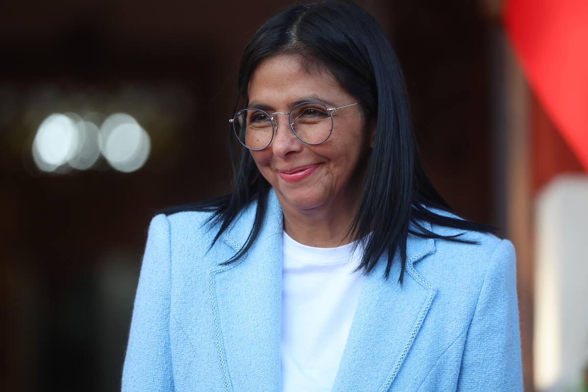 Presidenta encargada de Venezuela, Delcy Rodríguez, en Caracas. //EFE - Miguel Gutiérrez.