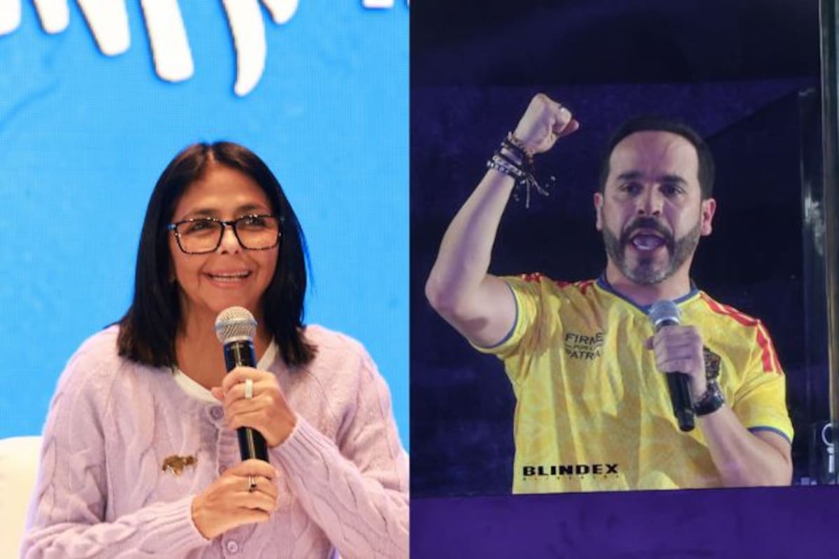 Delcy Rodríguez felicita a Abelardo por su victoria en las elecciones de Colombia
