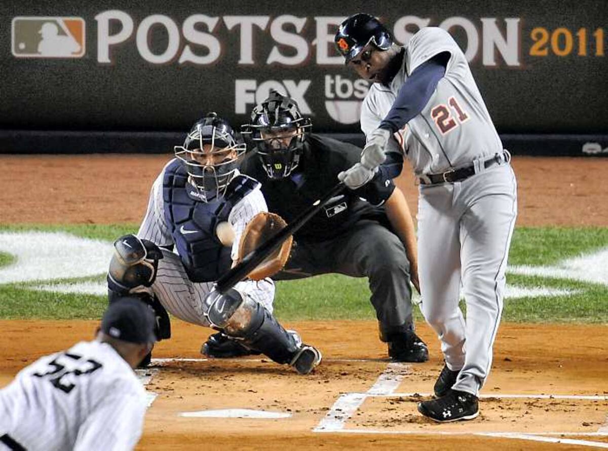 Delmon Young conectó jonrón decisivo en el triunfo de los Tigres 5-4 sobre los Yanquis. AFP