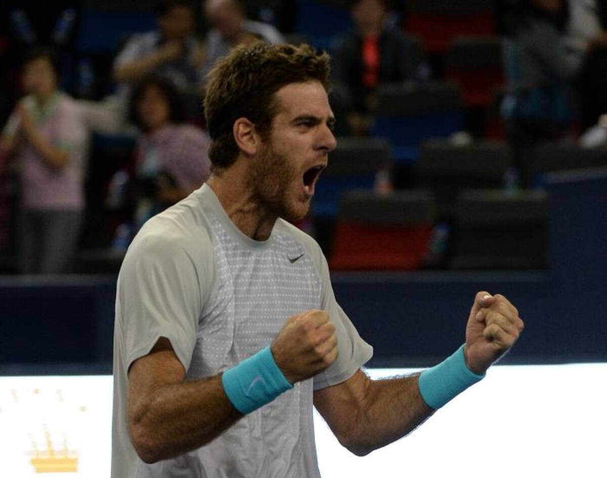 Juan Martín Del Potro se impuso a Nadal y jugará final en Shanghai. AFP MARK RALSTON