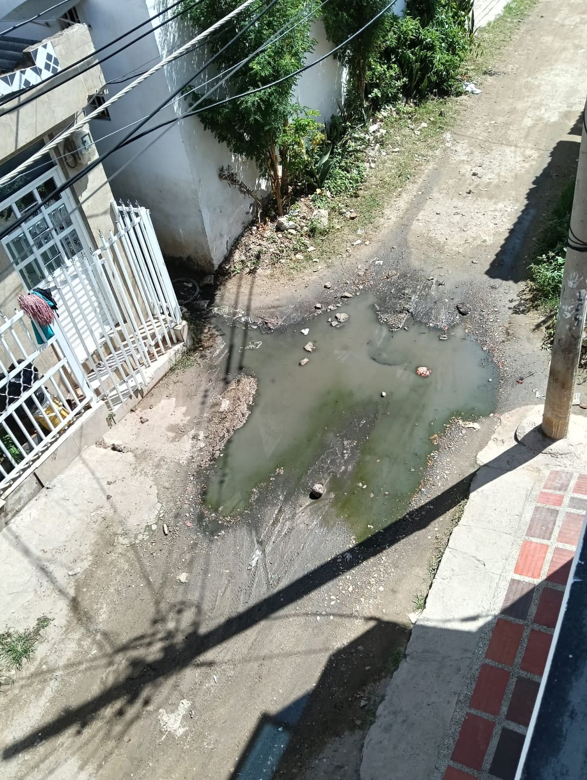 Denuncian desbordamiento de aguas residuales en La Boquilla. // cortesía: comunidad de La Boquilla