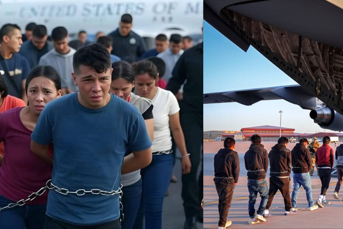 Imágenes de migrantes deportados por EE.UU. son generadas por IA