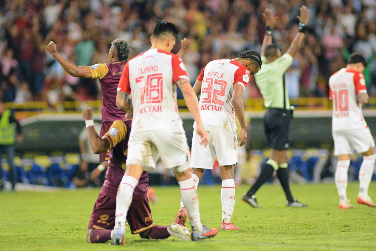 Tolima gana agónicamente a Santa Fe y se acerca a la final de la Liga BetPlay
