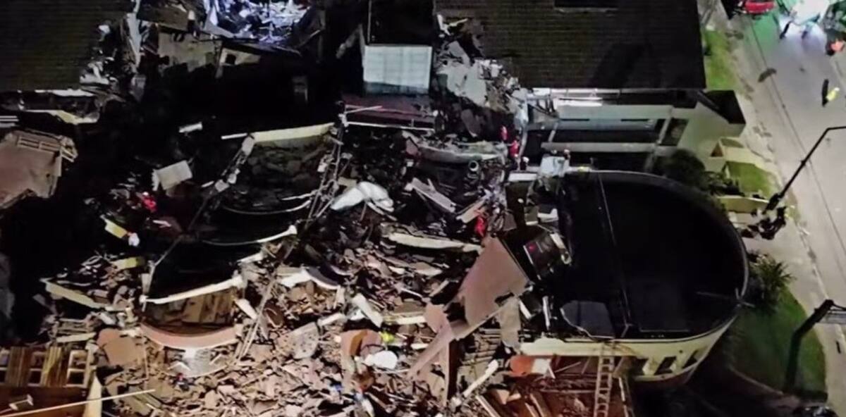 El edificio que se derrumbó era de 11 pisos. // Foto de internet
